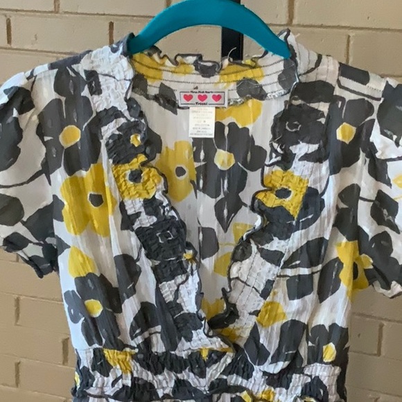 Three pink hearts short sleeves tunic size medium - Picture 2 of 7